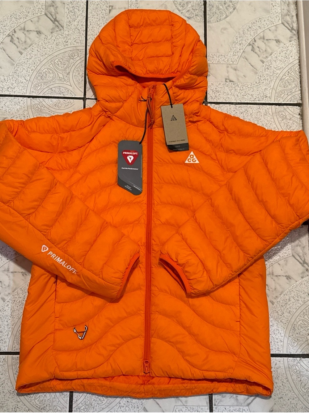 New Nike ACG Lava Flow Therma-FIT ADV Jacket Orange Men's Size Small HJ3735-819